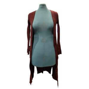 Forever 21 - Sweater - Small - Red - Cardigan - Long Button-Up - Long Sleeves